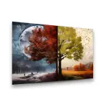 Darkness and Light - Horizontal Wall Glass Art