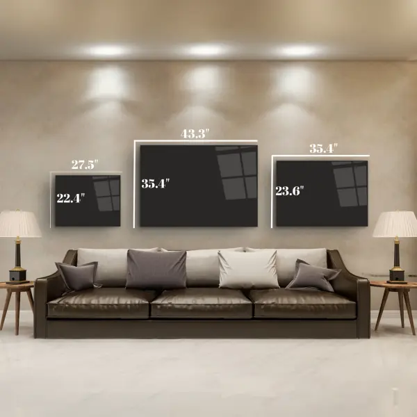 Darkness and Light - Horizontal Wall Glass Art