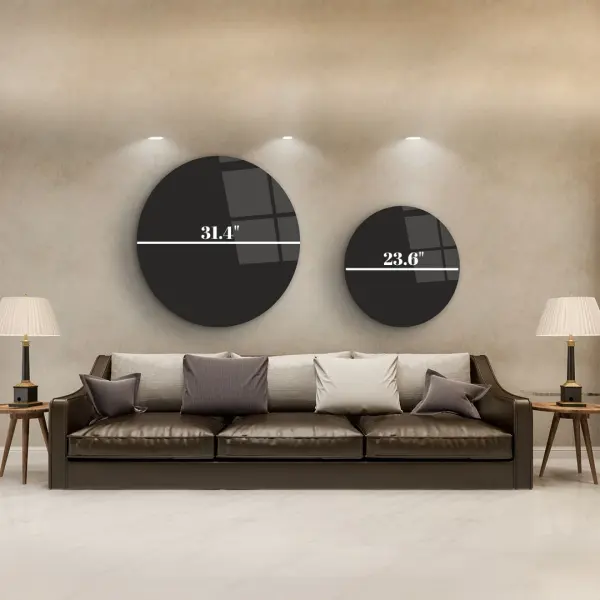 Tree of Life 3 - Circle Wall Glass Art