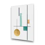 Abstract Drawings - Rectangle Wall Glass Art