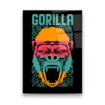 Gorilla - Rectangle Wall Glass Art