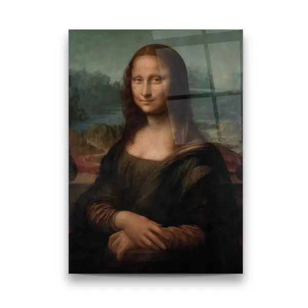 Mona Lisa - Rectangle Wall Glass Art