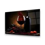 Red Wine - Horizontal Wall Glass Art