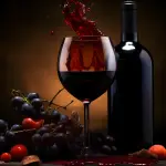 Red Wine - Horizontal Wall Glass Art