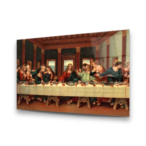 The Last Supper - Horizontal Wall Glass Art