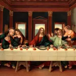 The Last Supper - Horizontal Wall Glass Art