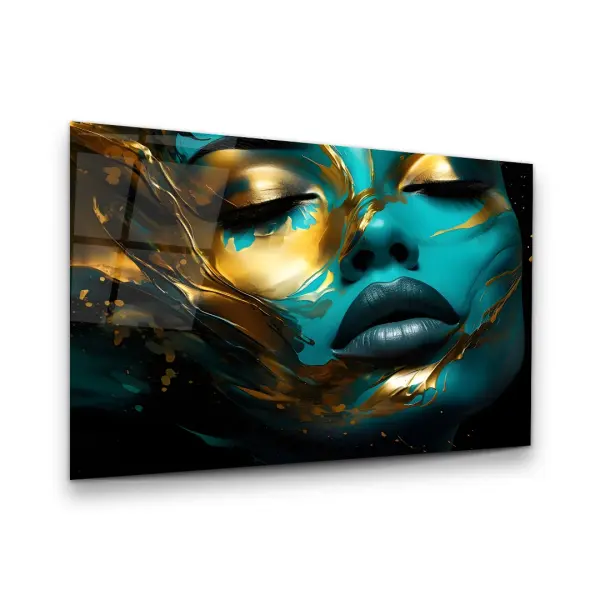 Mermaid - Horizontal Wall Glass Art