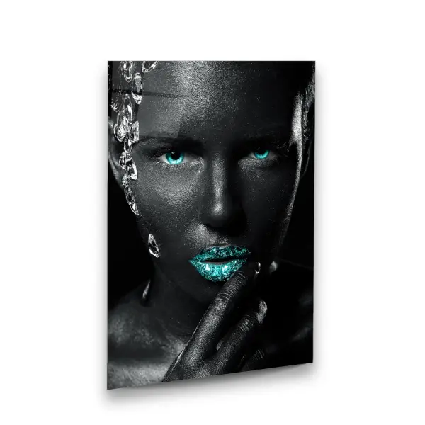 Shining Woman - Rectangle Wall Glass Art