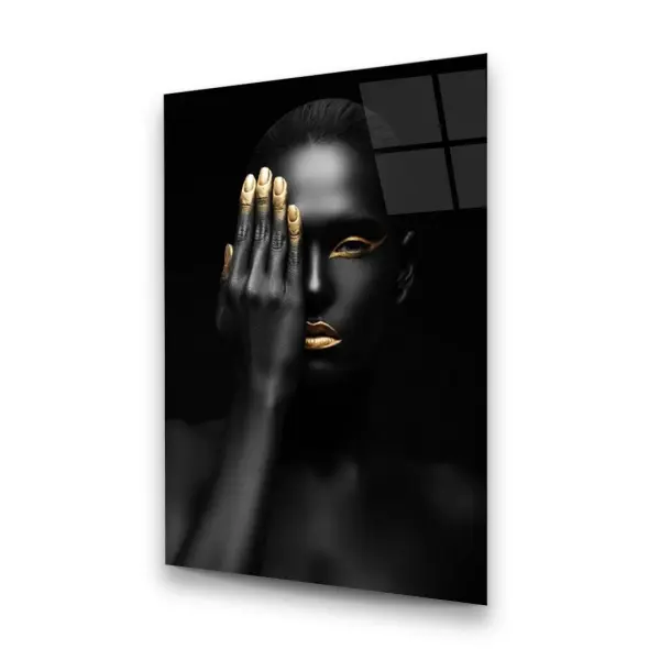 Closed Eye - Rectangle Wall Glass Art