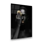 Closed Eye - Rectangle Wall Glass Art