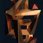 Complex Parts - Rectangle Glass Art