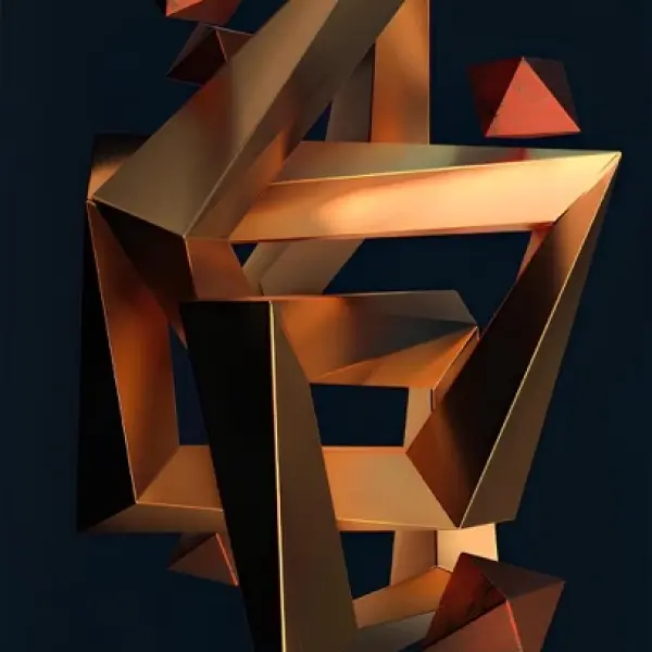 Complex Parts - Rectangle Glass Art