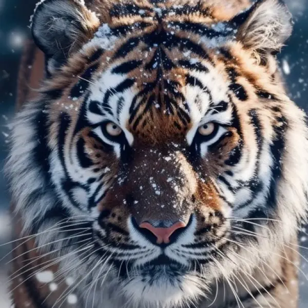 Upcoming Tiger - Rectangle Glass Art