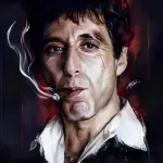 Al Pacino 1 - Rectangle Glass Art