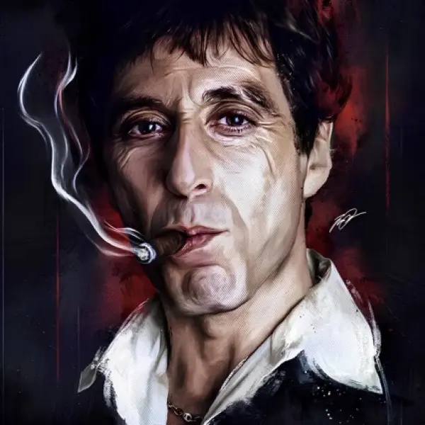 Al Pacino 1 - Rectangle Glass Art