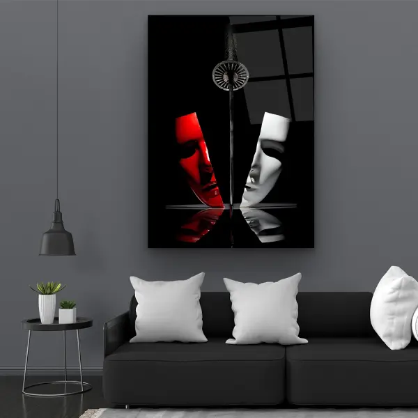 Islamic Rose - Premium Tempered Glass Wall Art Rectangle