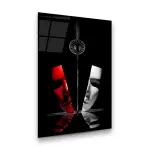 Islamic Rose - Premium Tempered Glass Wall Art Rectangle