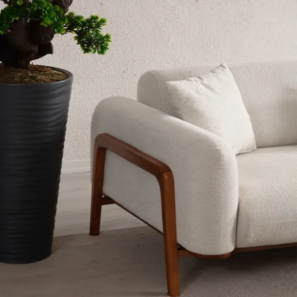 Luna Wooden Sofa Bed Set (3+3+1+1)