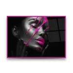 Mix with Pink - Horizontal Glass Art