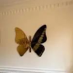  Ferozzi Butterfly Mirror – Elegant Decorative Mirror (Rose Gold,Black and Gold, Black and Silver)