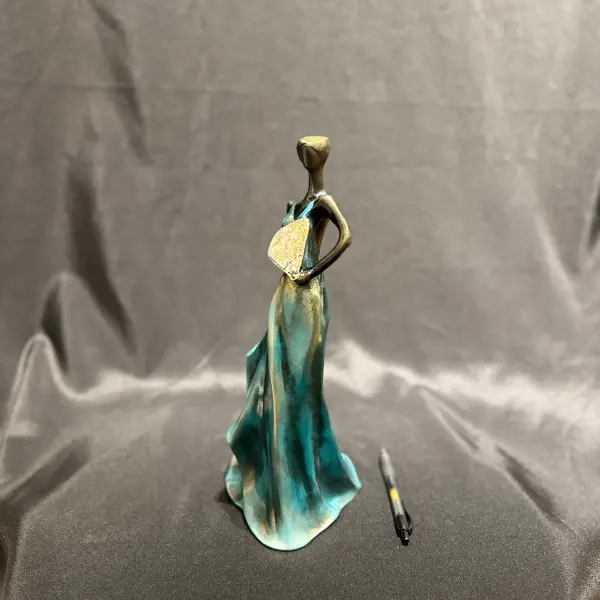 Elegant Wine Holder Sculpture Handmade