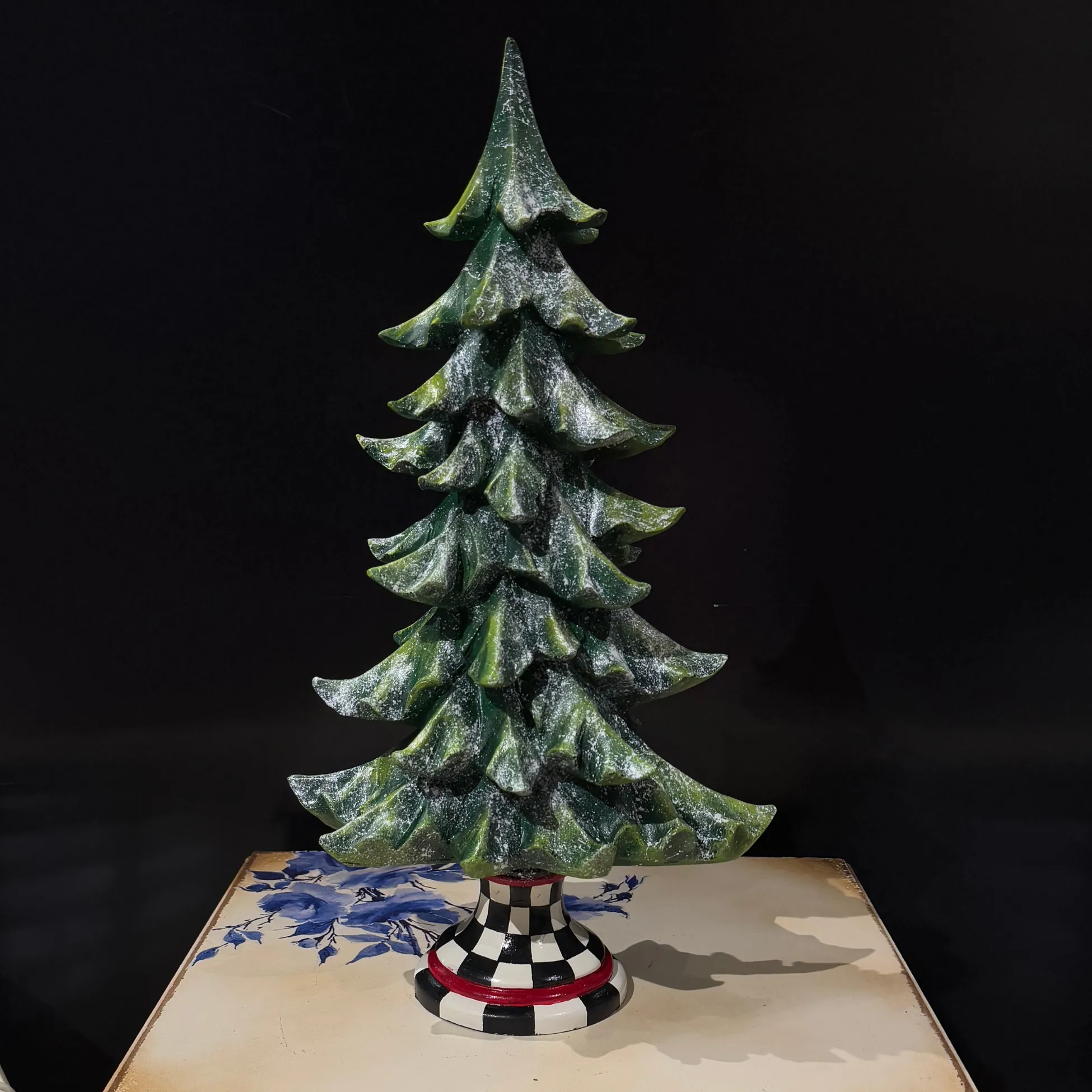 Ferozzi Handmade Green Christmas Tree Sculpture x