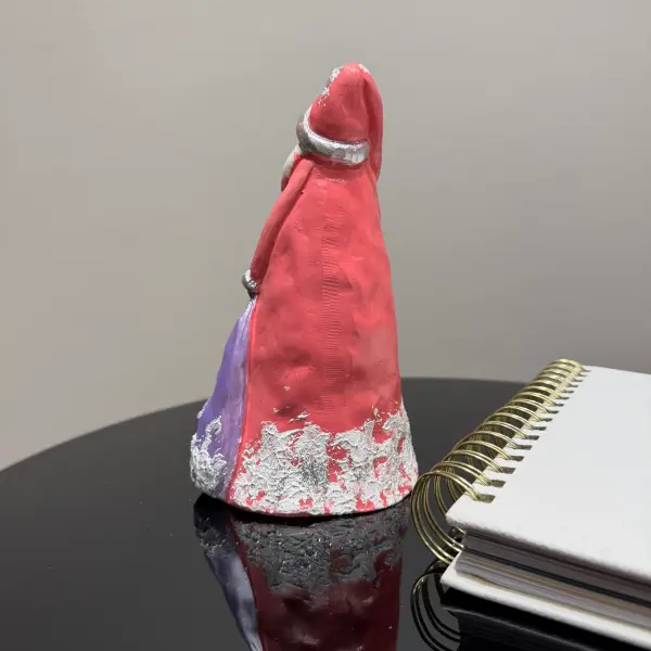 Charming Santa Ceramic Ornament - Statues (Handmade)